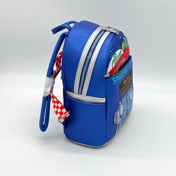Loungefly Disney Toy Story Pizza Planet Space Entry Buzz Woody Mini Backpack New - Picture 3 of 8